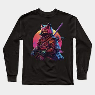 Samurai fox Long Sleeve T-Shirt